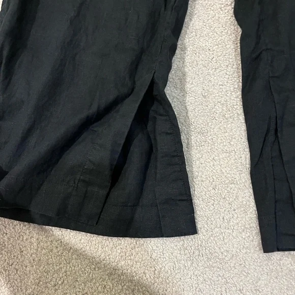 Athleta Retreat High Rise 100% Linen Wide Leg Pants - Picture 3 of 11